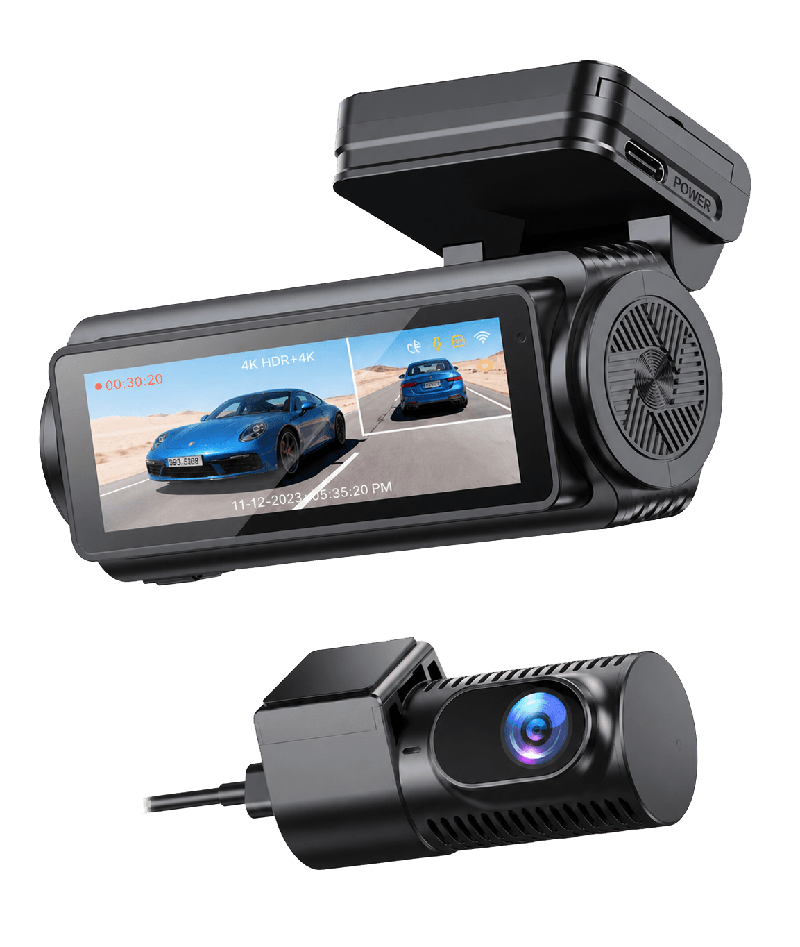 Front and rear dash camera package installed by SpeedSafe Melbourne