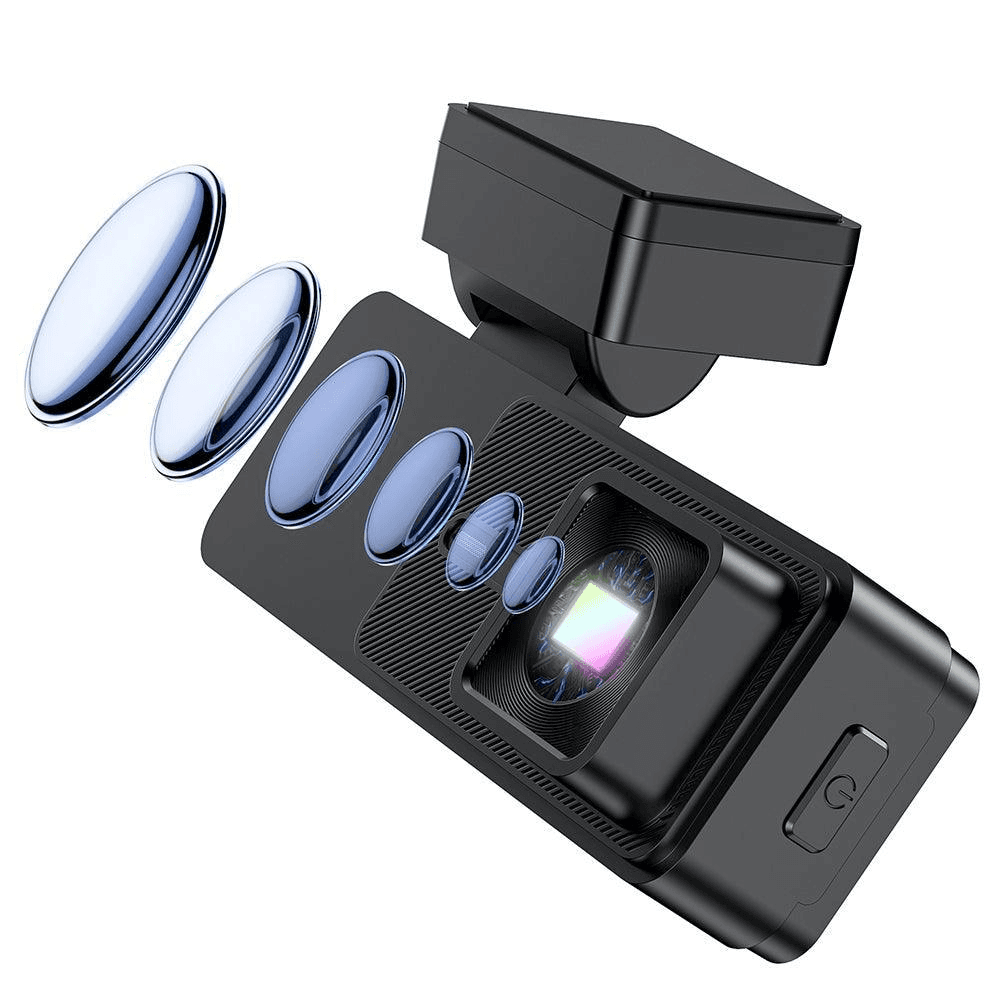 Close-up of GKU dash camera lens hardware supplied by SpeedSafe Melbourne